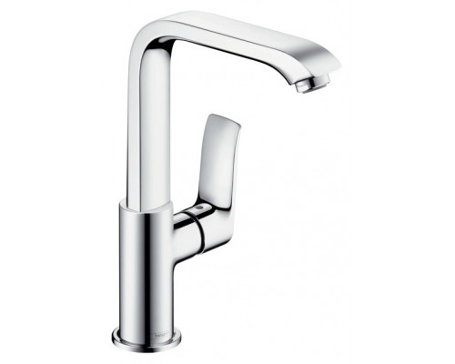 Смеситель Hansgrohe Metris 31187000 для раковины, со сливным клапаном Push-Open