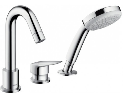 Смеситель на борт ванны Hansgrohe Logis 71313000 на 3 отверстия