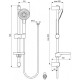 Набор смесителей для ванной Ideal Standard «Ceraflex 3 в 1» BD001AA, хром