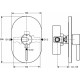 Смеситель Ideal Standard Ceraplus Sequential термостатический для душа, хром, A4090AA
