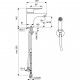 Смеситель Ideal Standard Ceraplan III Grande для раковины с гигиеническим душем, хром, B0919AA