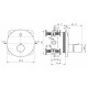 Смеситель Ideal Standard Ceraplus термостатический для душа, хром, A6155AA