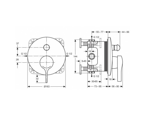 Смеситель Ideal Standard Melange A4720AA для ванны