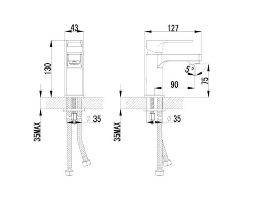 Смеситель Lemark plus Grace LM1506C для раковины