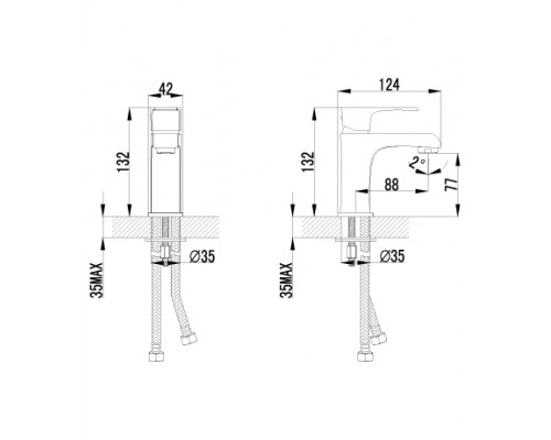 Смеситель Lemark plus Factor LM1606C для раковины