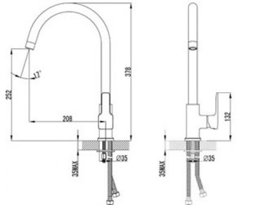 Смеситель для кухни Lemark Basis LM3605C