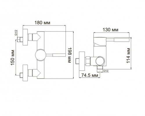 Смеситель WasserKRAFT  4102 для душа, хром