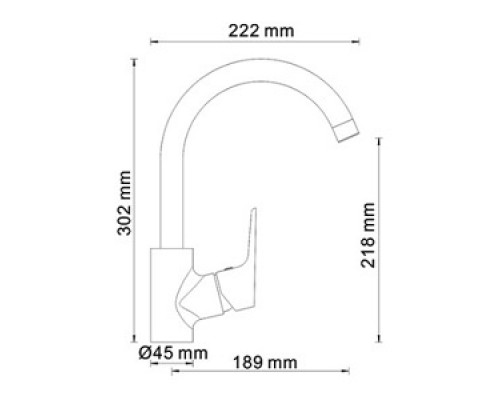 Смеситель WasserKRAFT  4507 для кухни, хром