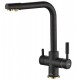 Смеситель Zorg Steel Hammer SH 552 BLACK BR для кухни под фильтр, черный металлик/бронза