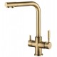 Смеситель Zorg Steel Hammer SH 552 BRONZE для кухни под фильтр, бронза