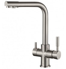 Смеситель Zorg Steel Hammer SH 552 SATIN для кухни под фильтр, матовая нержавеющая сталь