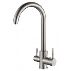 Смеситель Zorg Steel Hammer SH 713 INOX для кухни под фильтр, нержавеющая сталь