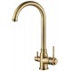 Смеситель Zorg Steel Hammer SH 763 BRONZE для кухни под фильтр, бронза