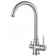 Смеситель Zorg Steel Hammer SH 763 CR для кухни под фильтр, хром