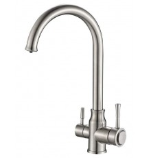 Смеситель Zorg Steel Hammer SH 763 INOX для кухни под фильтр, нержавеющая сталь