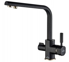 Смеситель Zorg Steel Hammer SH 909 BLACK BR для кухни под фильтр, черный металлик/бронза