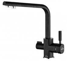 Смеситель Zorg Steel Hammer SH 909 BLACK CR для кухни под фильтр, черный металлик/хром