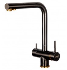 Смеситель Zorg Inox для кухни под фильтр, графит/бронза, SZR-7039 BR/GRAFIT