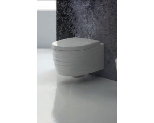 Подвесной унитаз Ceramica Ala Wave 23VSO 35 x 51 см безободковый, с сиденьем Soft Close