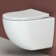 Подвесной унитаз Ceramica Nova Forma Rimless CN3009 безободковый, с сиденьем Soft Close