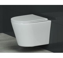 Подвесной унитаз Ceramica Nova Forma Rimless безободковый, с сиденьем Soft Close, CN3011