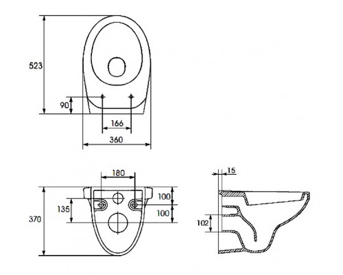 Подвесной унитаз Cersanit Delfi TPL, крышка микролифт, S-MZ-DELFI-PL, 60439