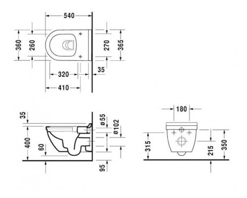 Инсталляция Viega с безободковым унитазом Duravit Starck 3 Rimless 45270900A1, сиденье микролифт, комплект