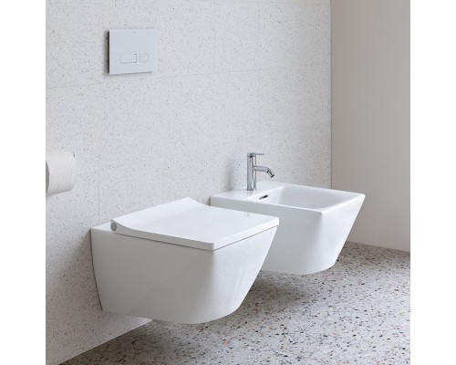 Подвесной унитаз Duravit Viu 2511090000 37 x 57 см безободковый, с креплением Durafix, белый