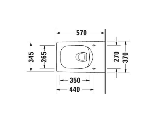 Подвесной унитаз Duravit Viu 2511090000 37 x 57 см безободковый, с креплением Durafix, белый