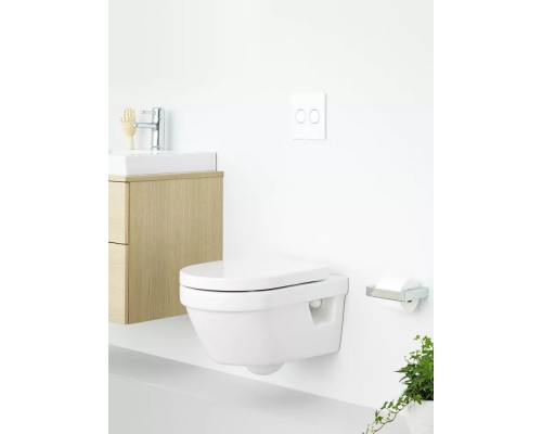 Инсталляция Grohe с безободковым унитазом Gustavsberg Hygienic Flush 5G84HR01, сиденье микролифт, комплект   399579