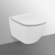 Подвесной безободковый унитаз Ideal Standard Tesi Rimless белый, сиденье микролифт, T355101