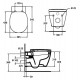 Подвесной унитаз Ideal Standard Connect без сиденья, белый, E803501