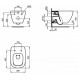 Инсталляция Ideal Standard Prosys Frame 120 M с унитазом Tesi AquaBlade T0079V1, сиденье микролифт, комплект, T0079V15SW
