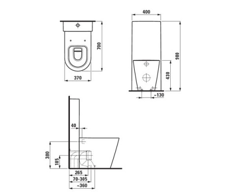 Напольный унитаз Laufen Kartell крышка микролифт