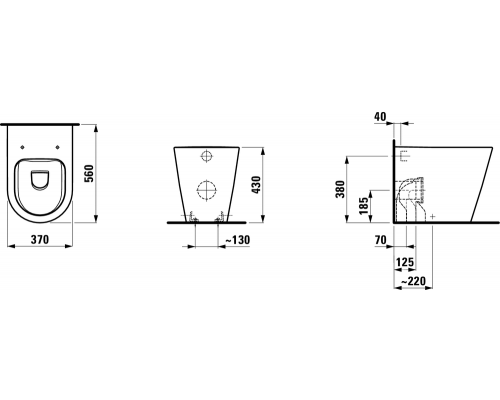 Напольный унитаз Laufen Kartell 8233360000001