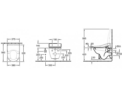 Подвесной унитаз Villeroy&Boch Omnia Architectura 56741001