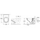 Подвесной унитаз Villeroy&Boch O.novo 5660H101 с сиденьем SoftClose