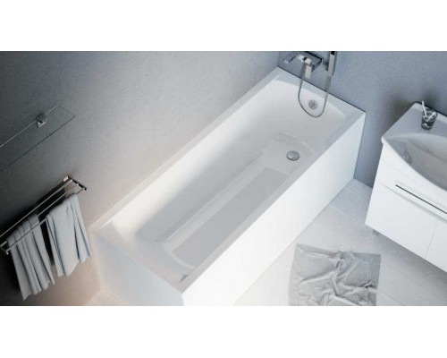 Ванна акриловая 1MarKa Modern 175 x 70 см прямоугольная, белая (01мод17570)