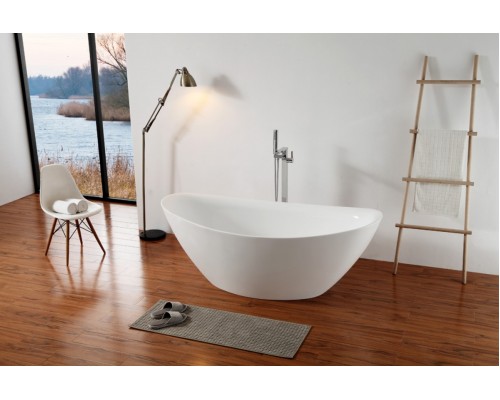 Акриловая ванна Abber AB9248, цвет - белый, 180 х 87 х 65 см