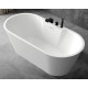 Ванна акриловая Abber AB9299-1.5 150 x 80 см овальная, белый