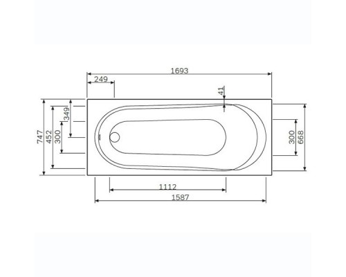 Ванна гидромассажная AM.PM Joy 170-75 W85A-170-075W-A, relax