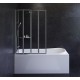 Акриловая ванна Am.Pm Like 170 x 70 см, с каркасом и шторкой и душевой системой (W80ASET-170AC)