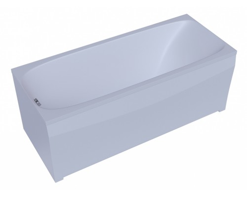 Ванна акриловая Aquatek Альфа 170 x 70 см с фронтальным экраном, вклеенный каркас, белая, слив слева, ALF170-0000038