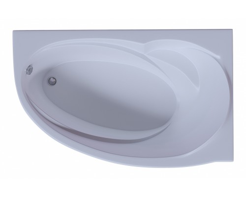 Ванна акриловая Aquatek Бетта 170 x 97 см с фронтальным экраном, вклеенный каркас, белая, левая/правая