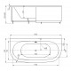 Ванна акриловая Aquatek Морфей 190 x 90 см с фронтальным и 2 боковыми экранами, белая, MOR190-0000014
