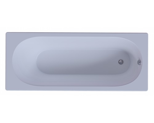Ванна акриловая Aquatek Оберон 180 x 80 см с фронтальным экраном, белая, слив слева/слив справа