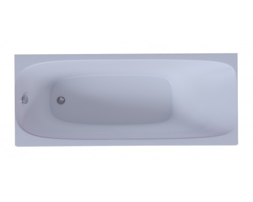 Ванна акриловая Aquatek Альфа 170 x 70 см с фронтальным экраном, вклеенный каркас, белая, слив слева, ALF170-0000038