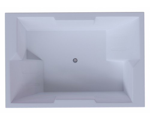 Ванна акриловая Aquatek Дорадо 190 x 130 см с фронтальным экраном, вклеенный каркас, белая, DOR190-0000002