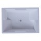 Ванна акриловая Aquatek Дорадо 190 x 130 см с фронтальным экраном, вклеенный каркас, белая, DOR190-0000002