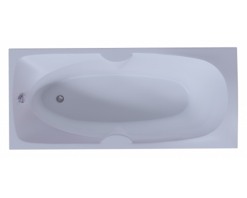 Ванна акриловая Aquatek Европа 180 x 80 см с фронтальным экраном, вклеенный каркас, белая, EVR180-0000041